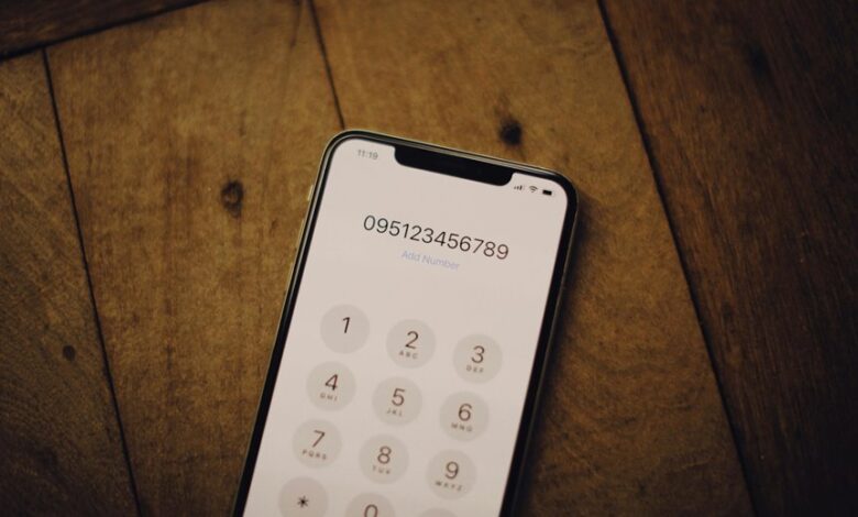 phone numbers listed for validation